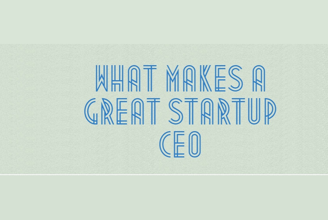 What makes a great Startup CEO Infographic cover