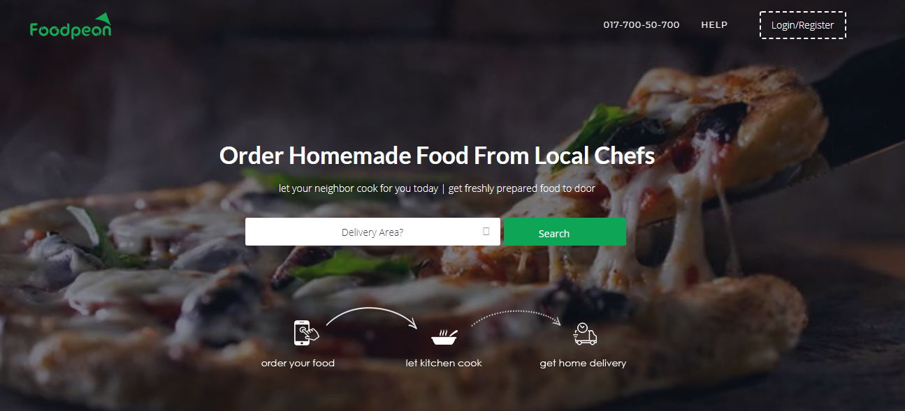 Foodpeon web screenshot on April 14, 2018