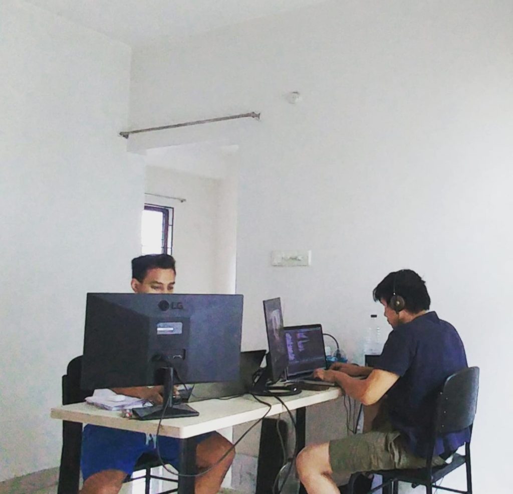 Nuport founders at work from a few months ago