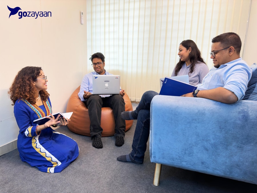 GoZayaan marketing team in discussions