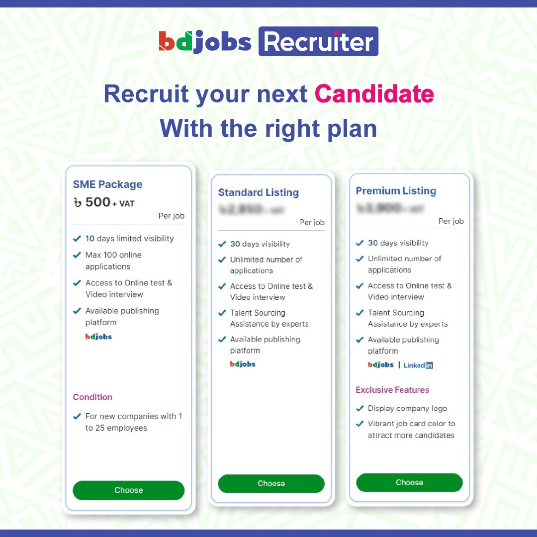Bdjobs SME package